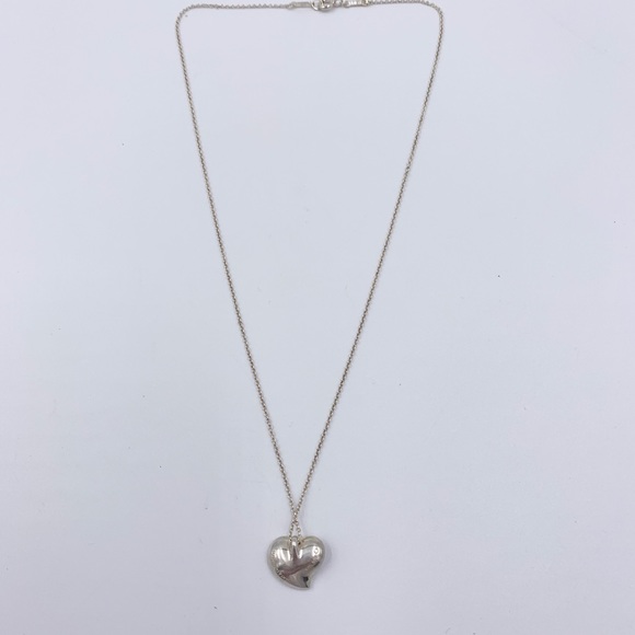 Authentic Tiffany & co silver full heart necklace - Picture 2 of 8